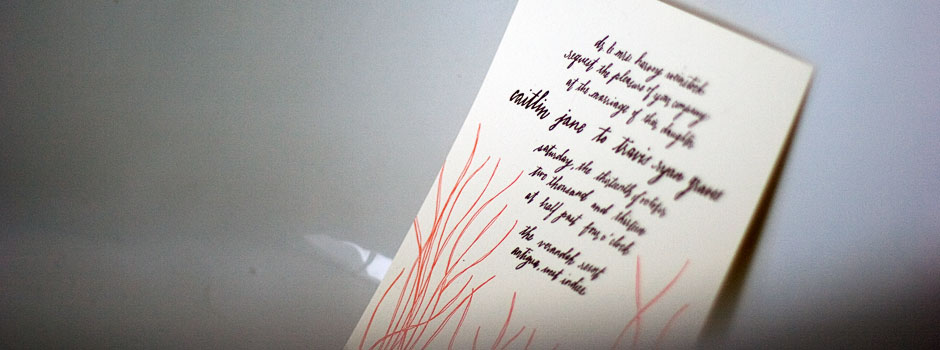 Letterpress Calligraphy
