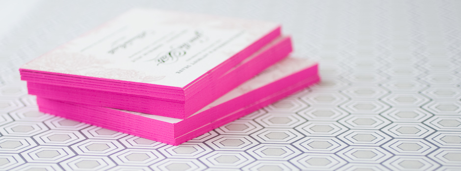 Letterpress Edge Painting