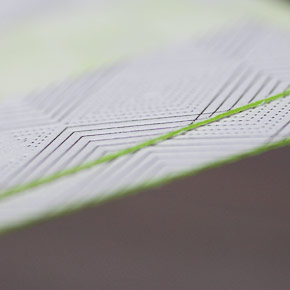 Bella Letterpress Cotton White 1-ply