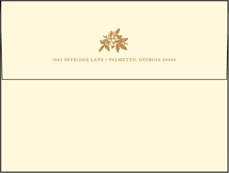 A Bientot Letterpress Envelope Design Medium