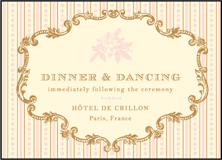 A Bientot Letterpress Reception Design Medium