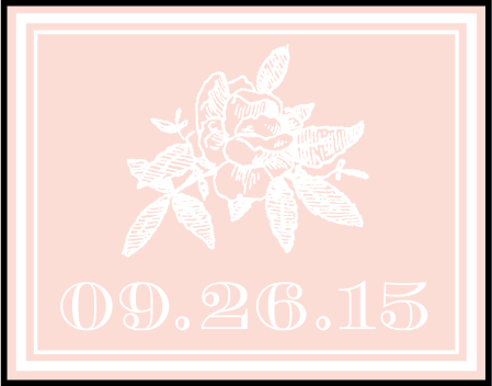 A Bientot Letterpress Stamp Design Medium