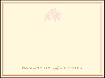 A Bientot Letterpress Thank You Card Flat Design Medium