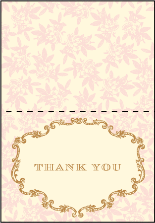 A Bientot Letterpress Thank You Card Fold Design Medium