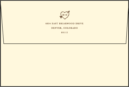 Adirondack Letterpress Save The Date Envelope Design Medium