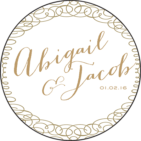 Ainsley Letterpress Coaster Design Medium