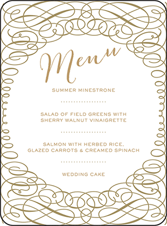 Ainsley Letterpress Menu Design Medium