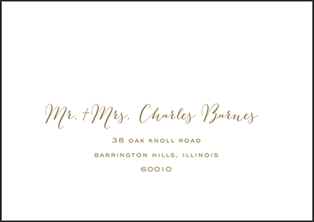 Ainsley Letterpress Reply Envelope Design Medium