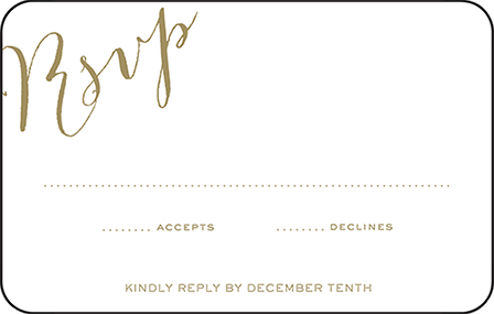 Ainsley Letterpress Reply Postcard Front Design Medium