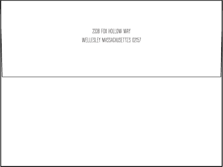 Allegory Modern Letterpress Envelope Design Medium