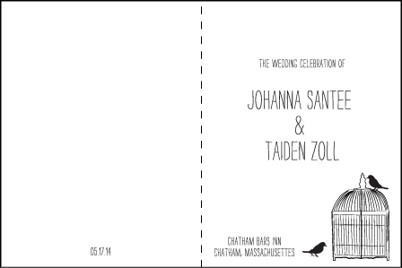 Allegory Modern Letterpress Program Design Medium
