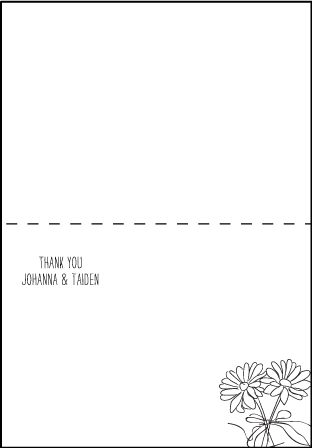 Allegory Modern Letterpress Thank You Card Fold Design Medium