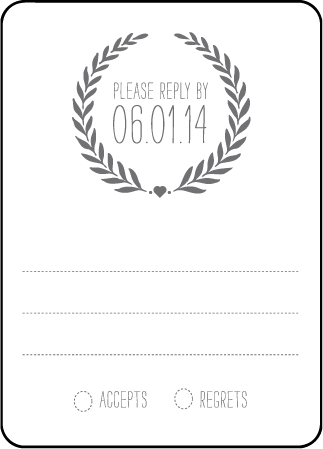 Alouette Monogram Letterpress Reply Design Medium