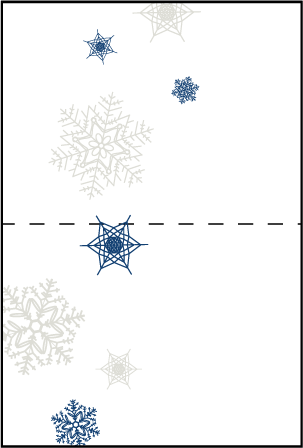 Alpine Letterpress Placecard Fold Design Medium