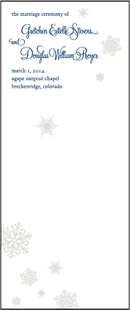 Alpine Letterpress Program Tea Design Medium