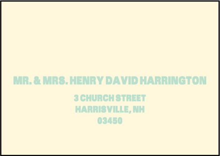 Alton Letterpress Reply Envelope Design Medium
