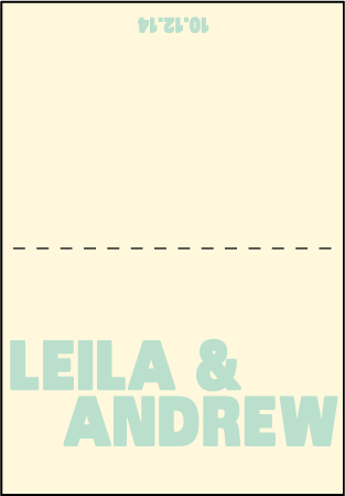 Alton Letterpress Thank You Card Fold Design Medium