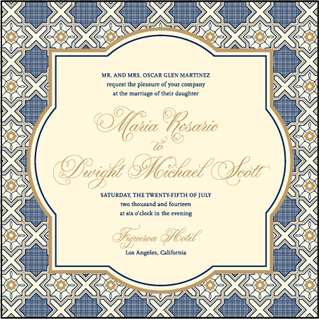 Amadore Antique Letterpress Invitation Design Medium
