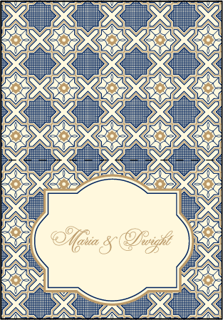 Amadore Antique Letterpress Thank You Card Fold Design Medium