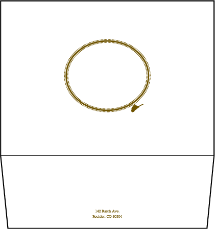 Amelie Letterpress Envelope Design Medium