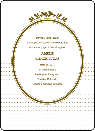 Amelie Letterpress Invitation Design Medium