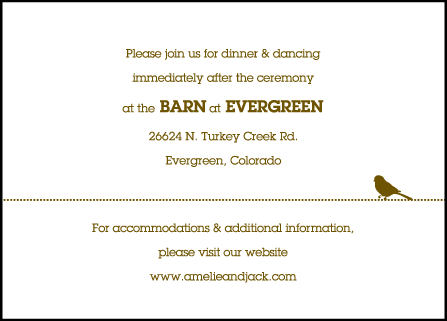 Amelie Letterpress Reception Design Medium