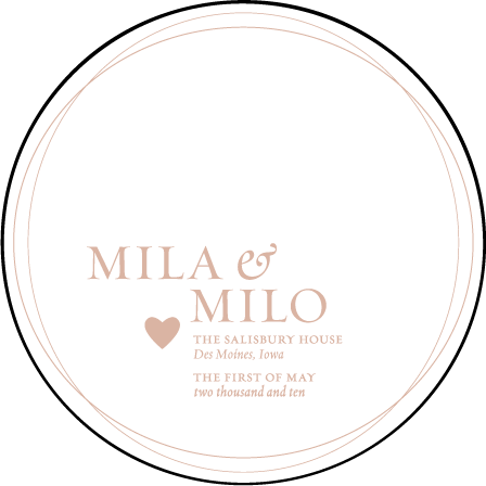 Amici Letterpress Coaster Design Medium