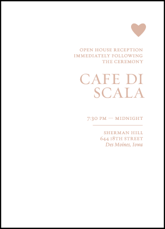 Amici Letterpress Reception Design Medium