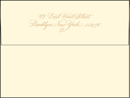 Amor Letterpress Envelope Design Medium