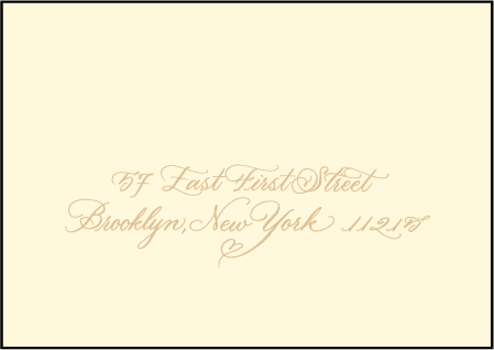 Amor Letterpress Reply Envelope Design Medium