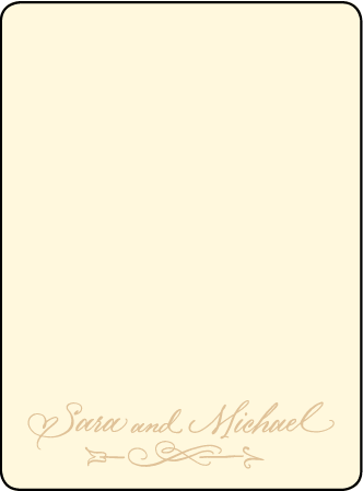Amor Letterpress Thank You Card Flat Design Medium