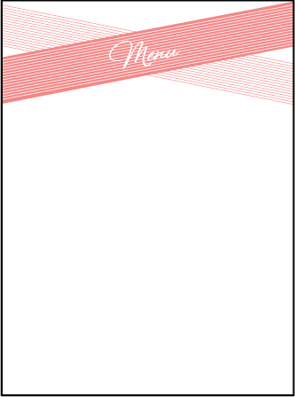 Anais Letterpress Menu Design Medium