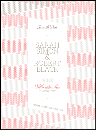 Anais Letterpress Save The Date Design Medium