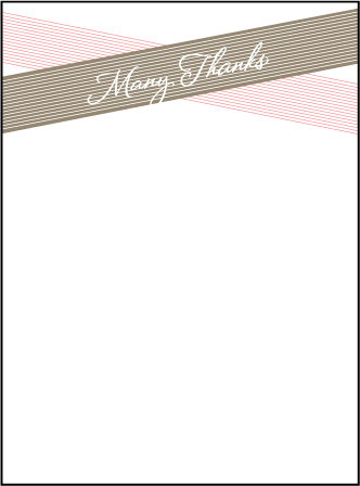 Anais Letterpress Thank You Card Flat Design Medium