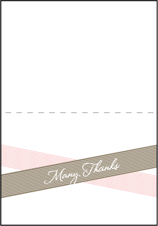 Anais Letterpress Thank You Card Fold Design Medium