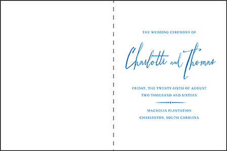 Anderson Letterpress Program Design Medium