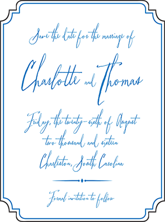 Anderson Letterpress Save The Date Design Medium