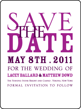 Anthology Letterpress Save The Date Design Medium
