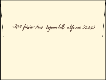 Antigua Letterpress Envelope Design Medium