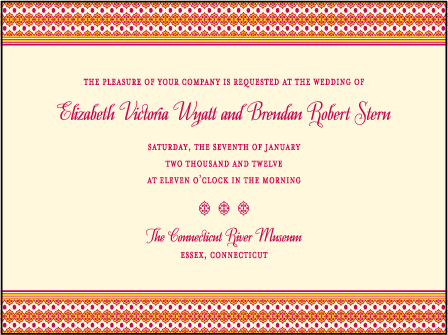 Antique Fall Letterpress Invitation Design Medium