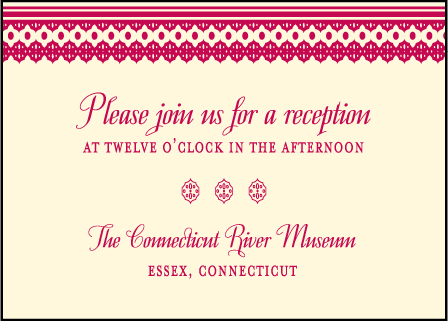 Antique Fall Letterpress Reception Design Medium
