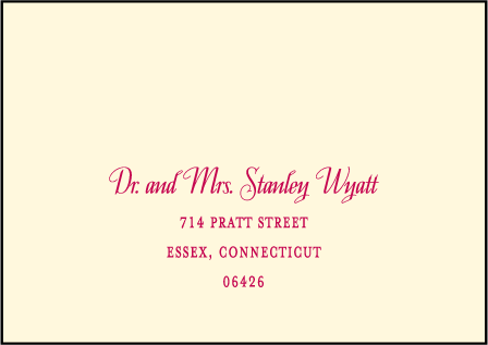 Antique Fall Letterpress Reply Envelope Design Medium