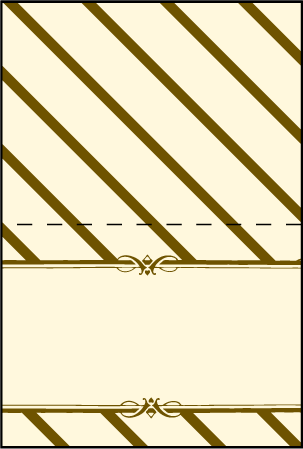 Antique Luck Letterpress Placecard Fold Design Medium