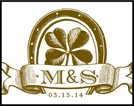Antique Luck Letterpress Stamp Design Medium