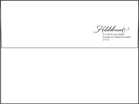 Antoinette Letterpress Envelope Design Medium