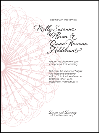 Antoinette Letterpress Invitation Design Medium