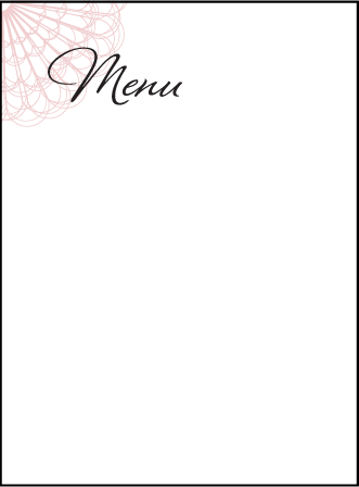 Antoinette Letterpress Menu Design Medium
