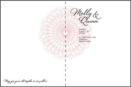 Antoinette Letterpress Program Design Medium