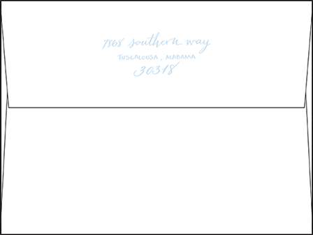 Aquinnah Letterpress Envelope Design Medium