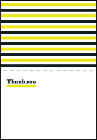 Architect Letterpress Thank You Card Fold Design Medium